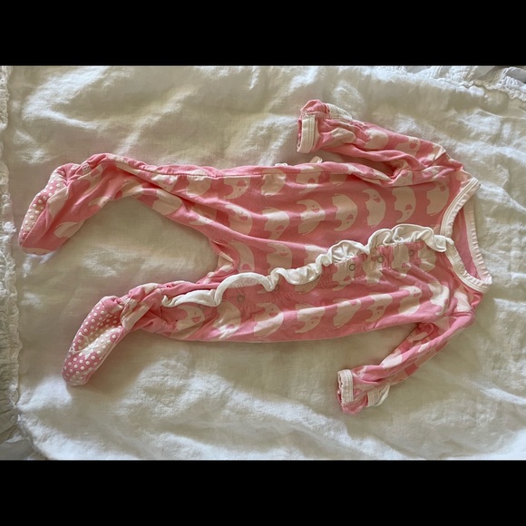 Kickee Pants pink elephant one piece 0-3 months - Picture 11 of 11